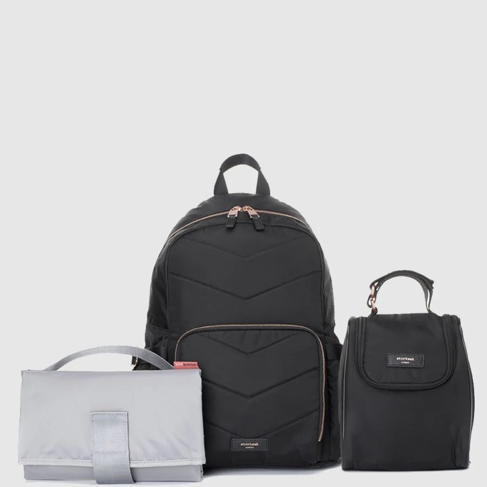 STORK SAK HERO QUILT BLACK backpack